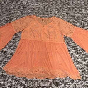 FREE PEOPLE Sea of Love Tunic Top
